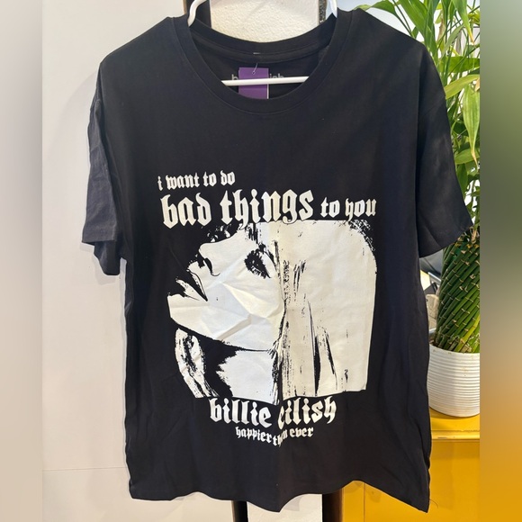 Billie Eilish Black Graphic Tee - Picture 1 of 3